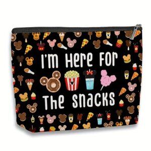 NEW! Disney Parks Snacks Makeup Bag Toiletry Bag Cosmetics